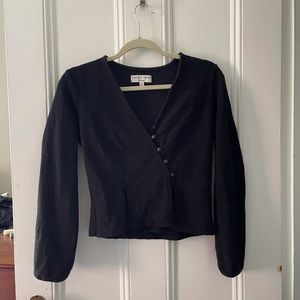 Long sleeve black top